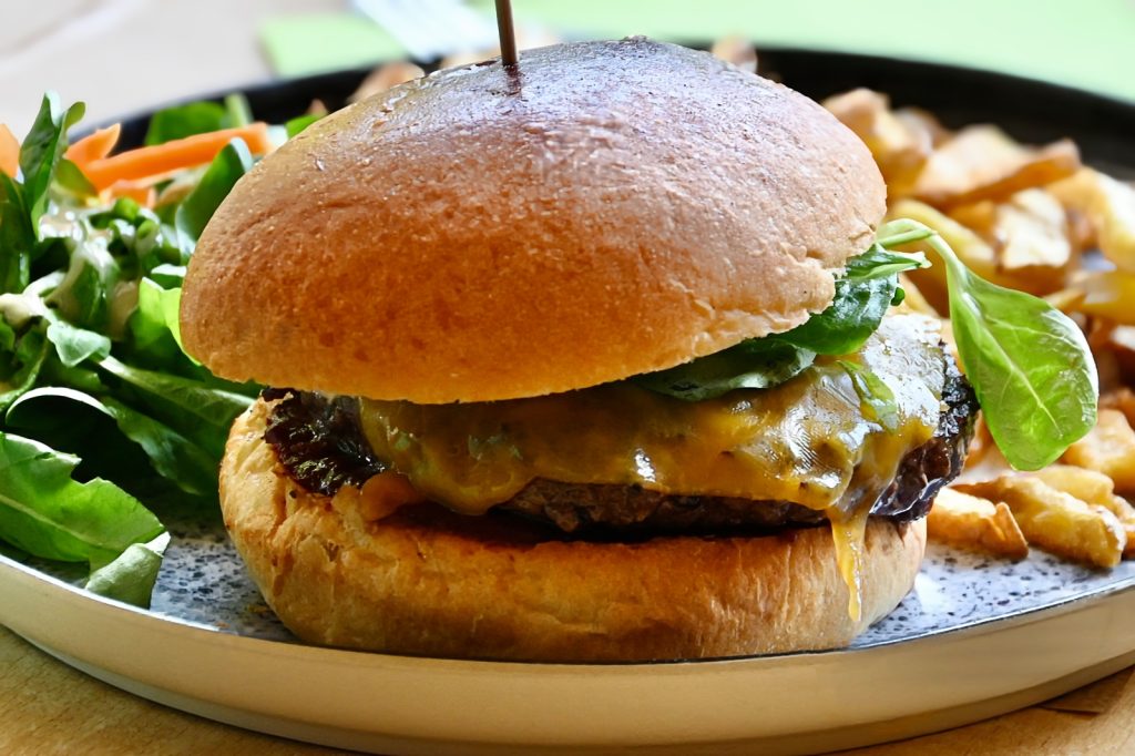 Photo Burger après retouches
